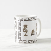 Mug Art de la scène tribale africaine Abstraite (Devant droit)