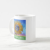 Mug Art de la Terre de tournesol (Devant gauche)