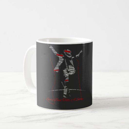 Mug Art de la typographie musicale | Conception modern (Devant gauche)