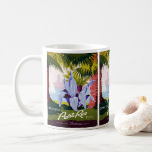 Mug Art de l'affiche de voyage vintage, Découvrez Port