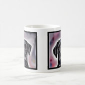 Mug Art de l'aquarelle noire (Centre)
