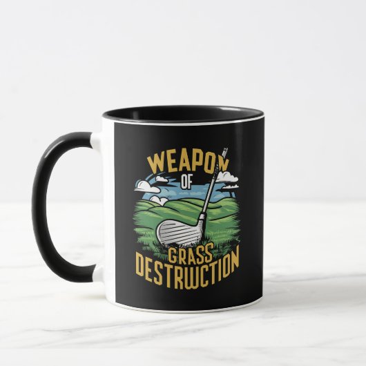 Mug Art de l'arme de golf de destruction de l'herbe (Gauche)