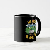 Mug Art de l'arme de golf de destruction de l'herbe (Devant droit)