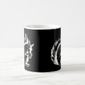 Mug Art de l'écureuil noir et blanc (Centre)