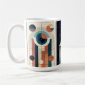 Mug Art de l'ère spatiale du milieu du siècle Navigati (Gauche)