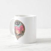 Mug Art de l'espace rétro du désert boho cosmique (Devant gauche)