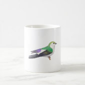 Mug Art de l'espèce d'oiseaux hirondelles violet-vert (Centre)
