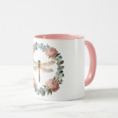 Mug Art de libellule à lueur éthérée (Devant droit)