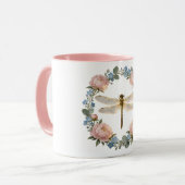 Mug Art de libellule à lueur éthérée (Devant gauche)