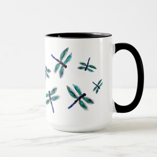 Mug Art de libellule de danse (Droite)