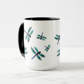 Mug Art de libellule de danse (Devant gauche)