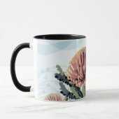 Mug Art de libellule de fleur de Banksia (Gauche)