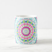Mug Art de mandala coloré vibrant (Centre)