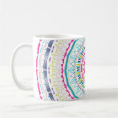 Mug Art de mandala coloré vibrant (Gauche)