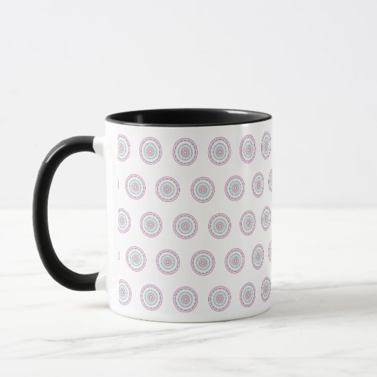 Mug Art de mandala coloré vibrant (Gauche)