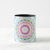 Mug Art de mandala coloré vibrant (Centre)
