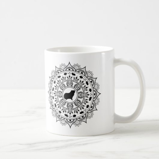 Mug Art de mandala de cobaye (Droite)