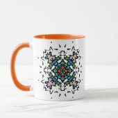 Mug Art de mandala floral (Gauche)