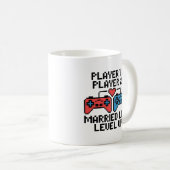 Mug Art de mariage Pixel Gamer (Devant droit)
