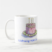 Mug art de Michele, pinkcake, célébrant le central de (Gauche)