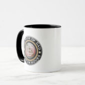 Mug Art de mot de banque de papa drôle (Devant gauche)