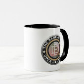 Mug Art de mot de banque de papa drôle (Devant droit)