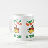 Mug Art de mot de taco de bébé drôle  (Devant gauche)