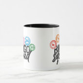 Mug art de mot d'équipe de Bingo drôle (Centre)