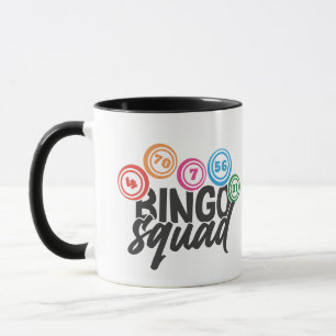 Mug art de mot d'équipe de Bingo drôle