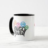Mug art de mot d'équipe de Bingo drôle (Devant gauche)
