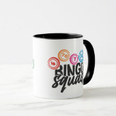 Mug art de mot d'équipe de Bingo drôle (Devant droit)