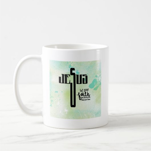 Mug Art de mot Jésus (Gauche)