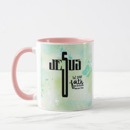 Mug Art de mot Jésus (Gauche)