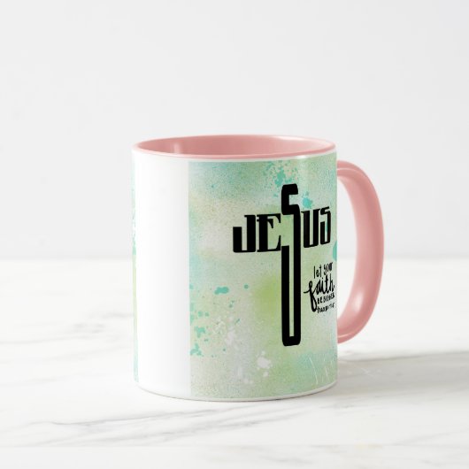 Mug Art de mot Jésus (Devant droit)