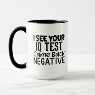Mug Art de mot négatif amusant