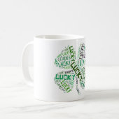 Mug Art de mot Trèfle Chanceux (Devant gauche)