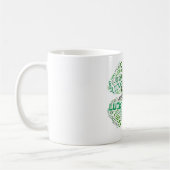 Mug Art de mot Trèfle Chanceux (Gauche)