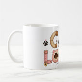 Mug Art de mots amateur de chat (Gauche)