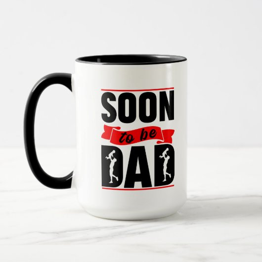 Mug Art de mots Cool futur papa  (Gauche)