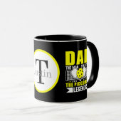 Mug Art de mots Cool Pickleball Dad (Devant droit)