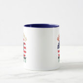 Mug Art de mots de papa de golf drôle (Centre)
