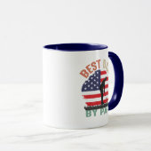 Mug Art de mots de papa de golf drôle (Devant droit)