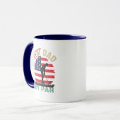 Mug Art de mots de papa de golf drôle (Devant gauche)