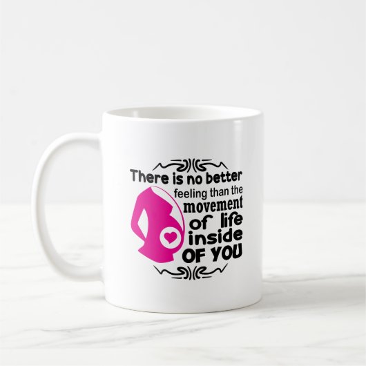 Mug Art de mots de sentiment de maman mignon (Gauche)