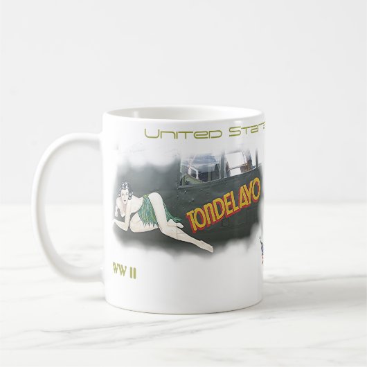 Mug Art de nez de bombardier - WW II (Gauche)