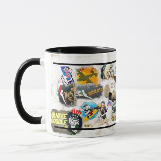 Mug Art de nez de bombardier - WW II (Gauche)