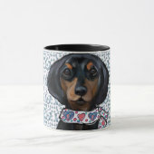Mug Art de Noël Teckel (Centre)