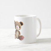 Mug Art de nounours au crochet Boho (Devant droit)