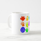 Mug Art de Pawprints animaux (Devant gauche)