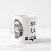Mug Art de photo de bébé des orangs-outans OFI (Devant gauche)
